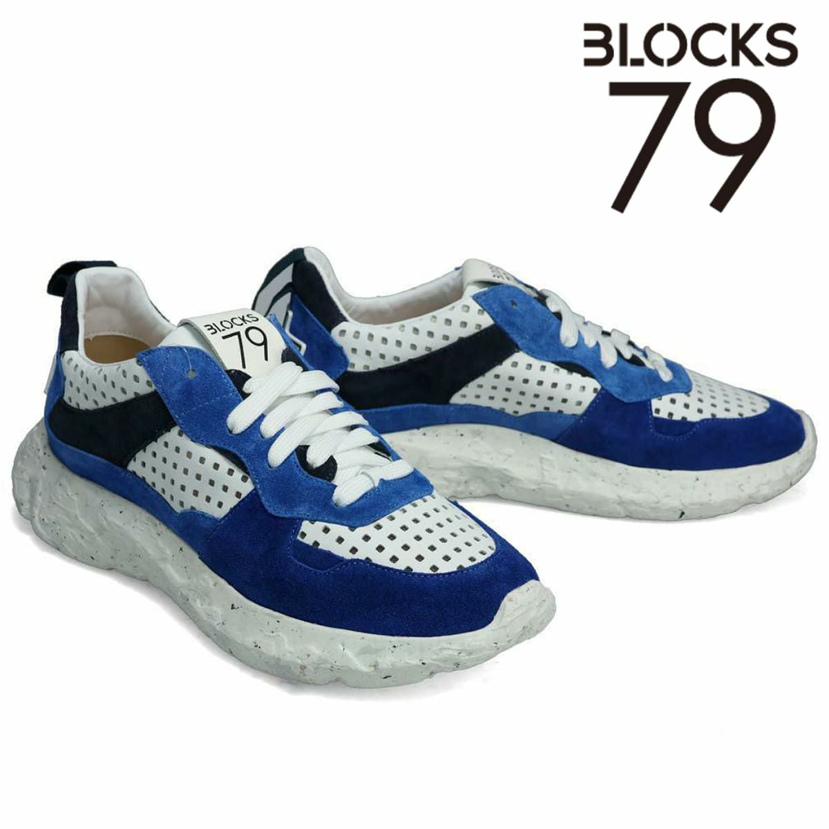 ブロックス79 / BLOCKS79 メンズ スニーカー cobi-j005blup ブロックス79 コビ ブルー/パンチ