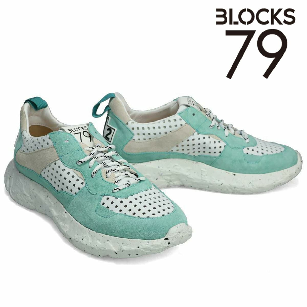 BLOCKS79 メンズ スニーカー cobi-j007lblup ブロックス79 コビ ライトブルー/パンチ