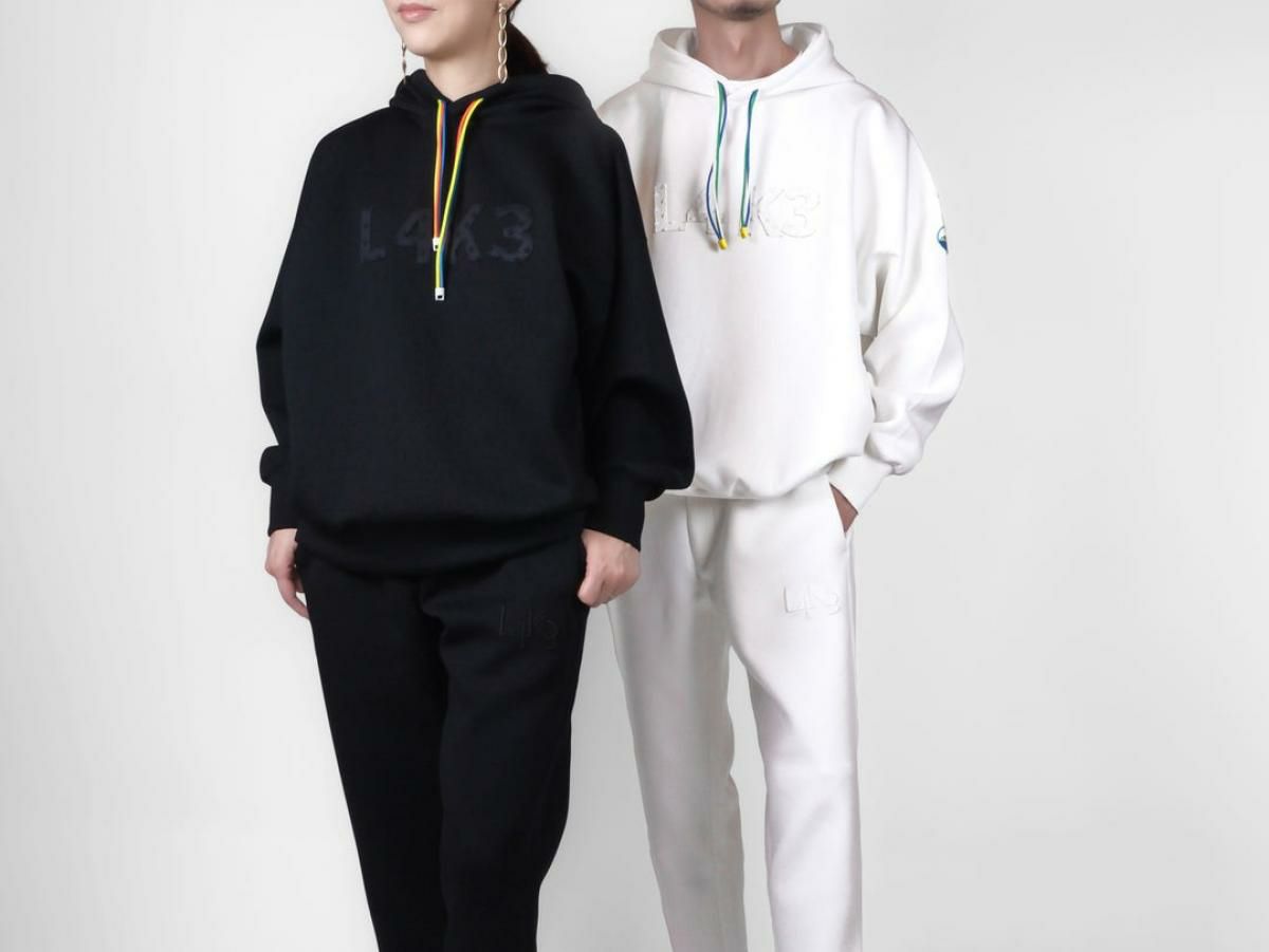 レーク ライトボンディングパーカー ブラック イタリア製 13