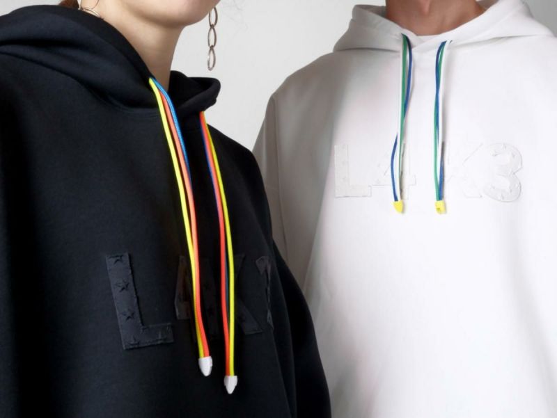 レーク ライトボンディングパーカー ブラック イタリア製 14