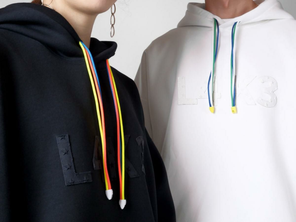 レーク ライトボンディングパーカー ブラック イタリア製 14