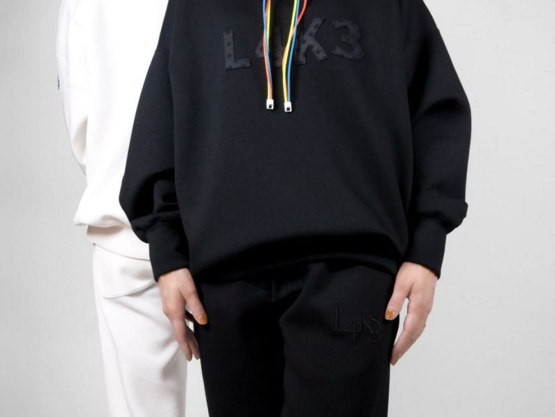 レーク ライトボンディングパーカー ブラック イタリア製 15