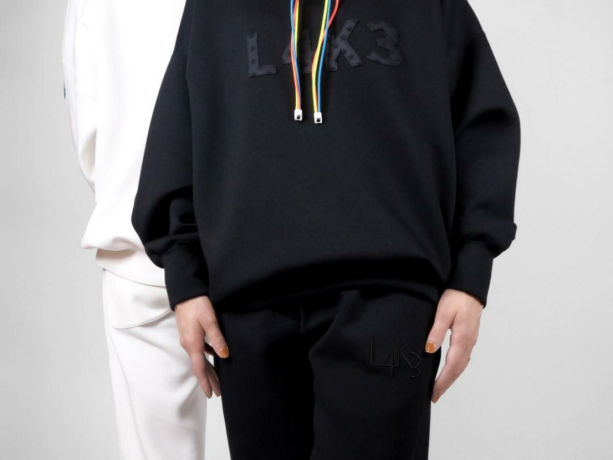 レーク ライトボンディングパーカー ブラック イタリア製 15