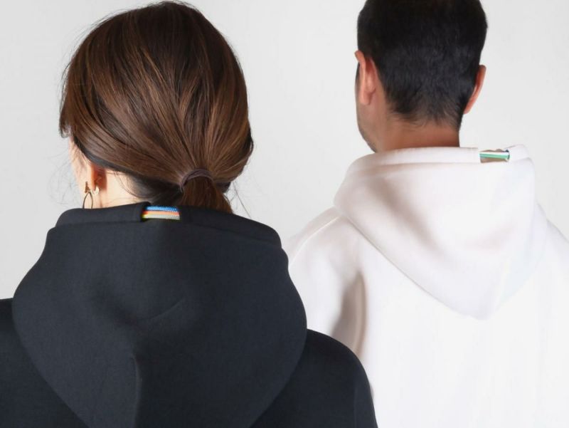 レーク ライトボンディングパーカー ブラック イタリア製 16