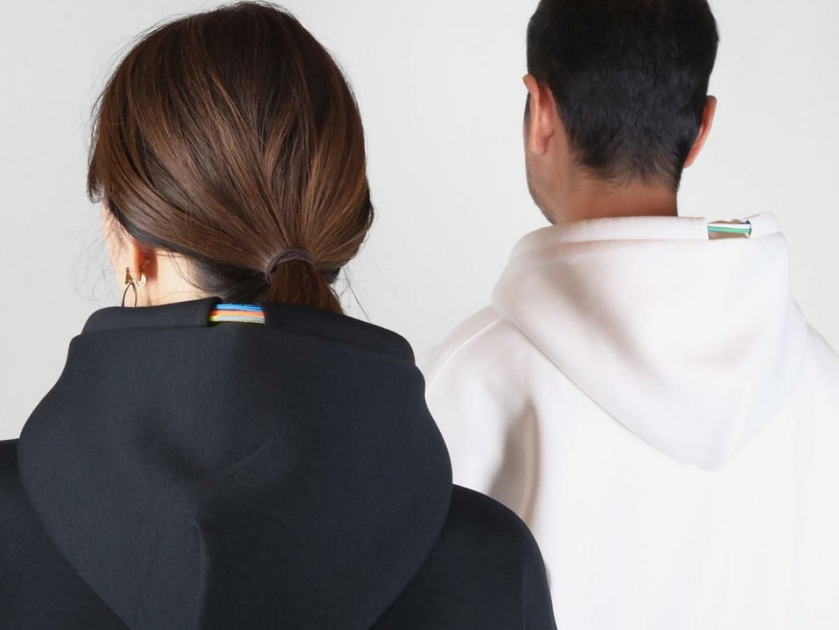 レーク ライトボンディングパーカー ブラック イタリア製 16