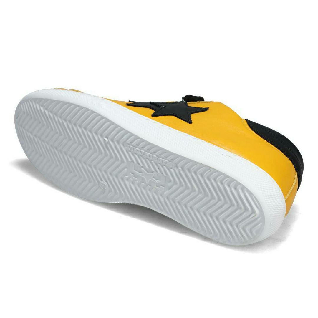 ツースター メンズ スニーカー レザースニーカー イエロー ブラック イタリア製 2STAR 2s201