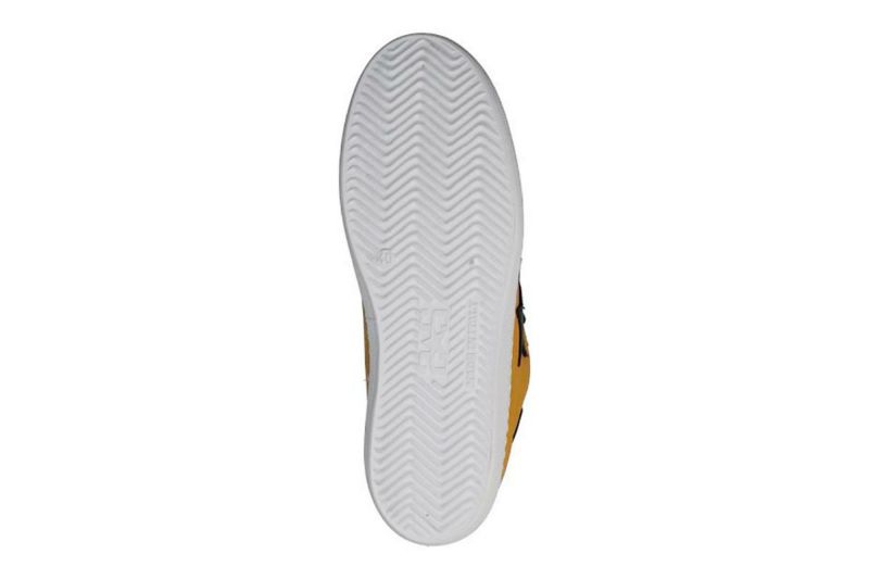 ツースター メンズ スニーカー レザースニーカー イエロー ブラック イタリア製 2STAR 2s201v