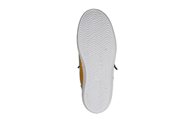 ツースター レディース レザースニーカー イエロー ブラック イタリア製 2STAR 2s201w