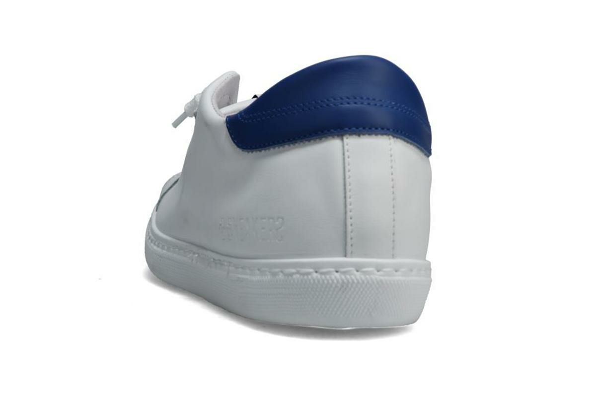 ツースター メンズ スニーカー レザースニーカー ホワイト ブルー イタリア製 2STAR 2s202