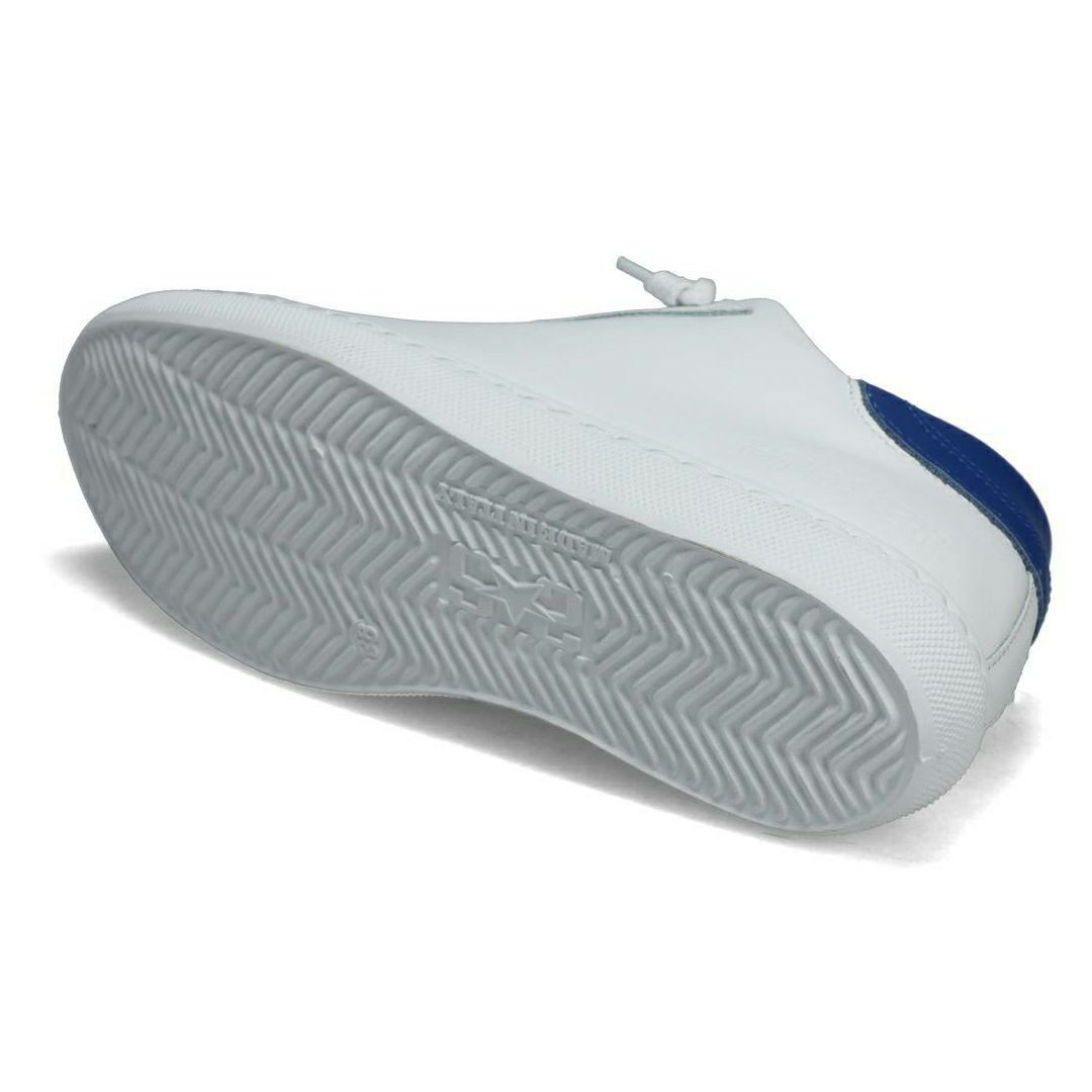 ツースター レディース レザースニーカー ホワイト ブルー イタリア製 2STAR 2s202w