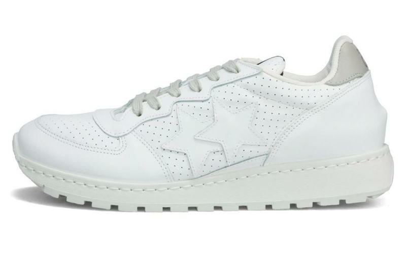 ツースター メンズ スニーカー レザースニーカー ホワイト イタリア製 2STAR 2s206