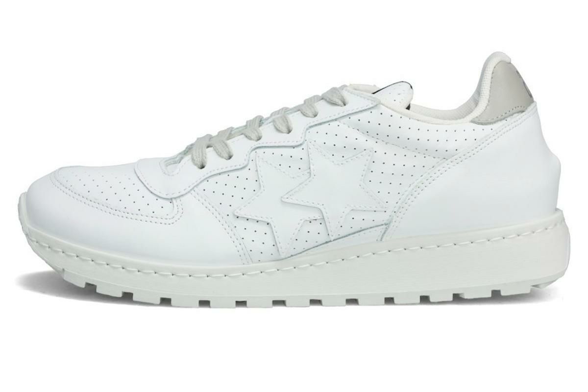 ツースター メンズ スニーカー レザースニーカー ホワイト イタリア製 2STAR 2s206