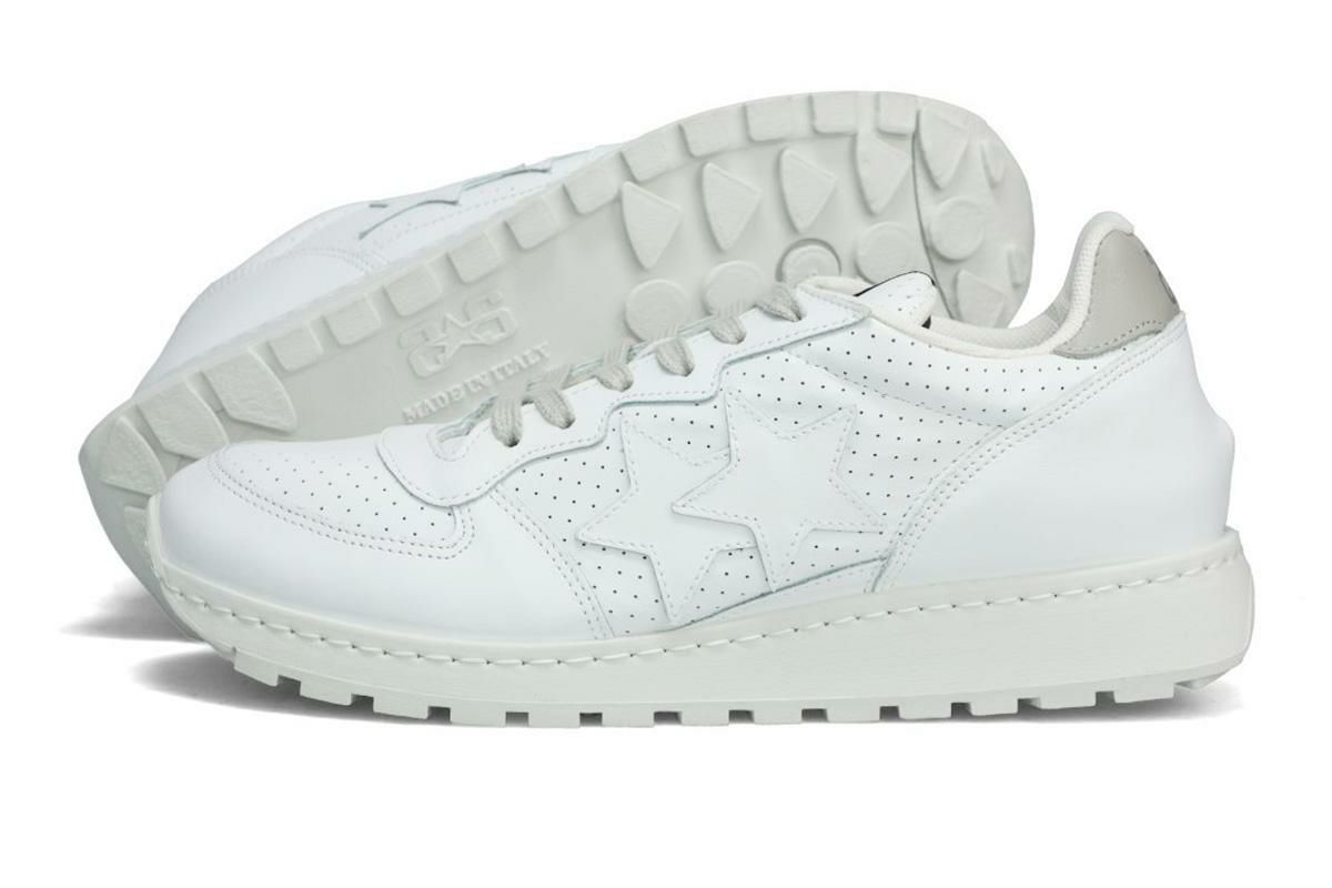 ツースター メンズ スニーカー レザースニーカー ホワイト イタリア製 2STAR 2s206