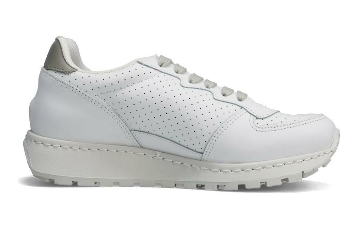 ツースター レディース レザースニーカー ホワイト イタリア製 2STAR 2s206w