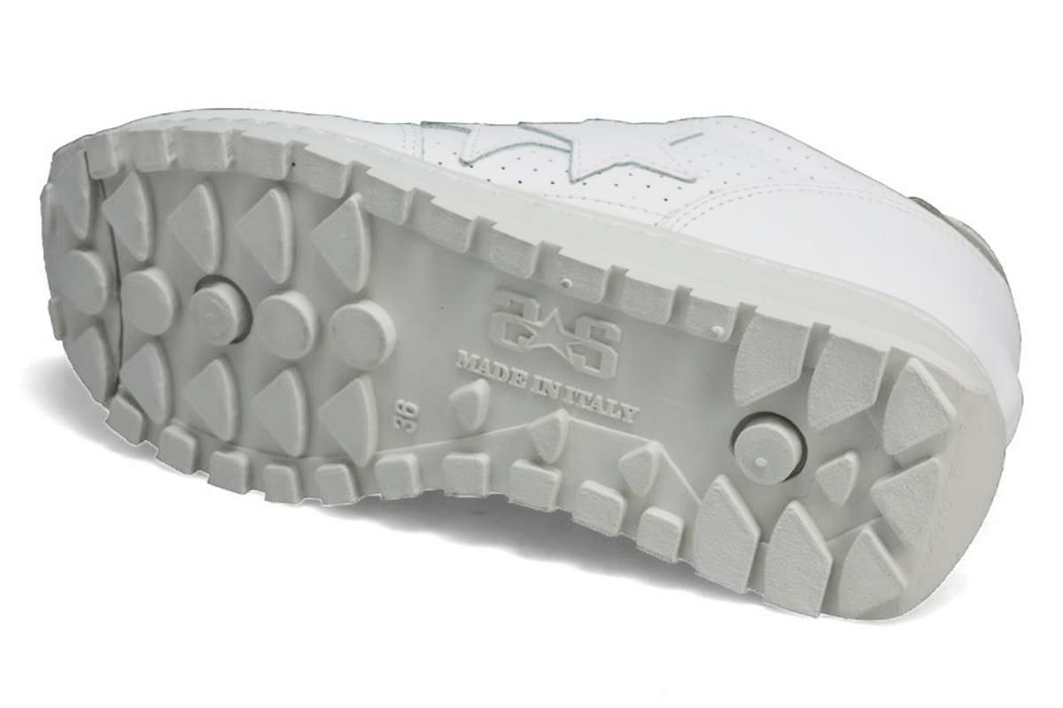 ツースター レディース レザースニーカー ホワイト イタリア製 2STAR 2s206w