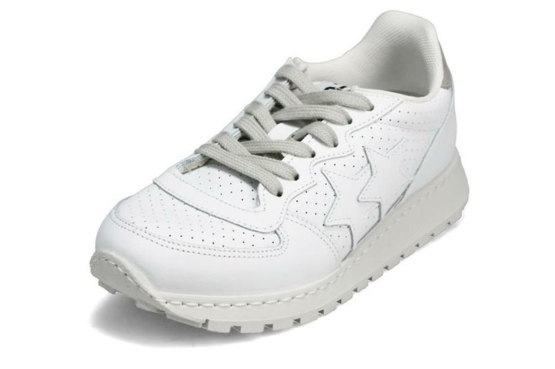 ツースター レディース レザースニーカー ホワイト イタリア製 2STAR 2s206w