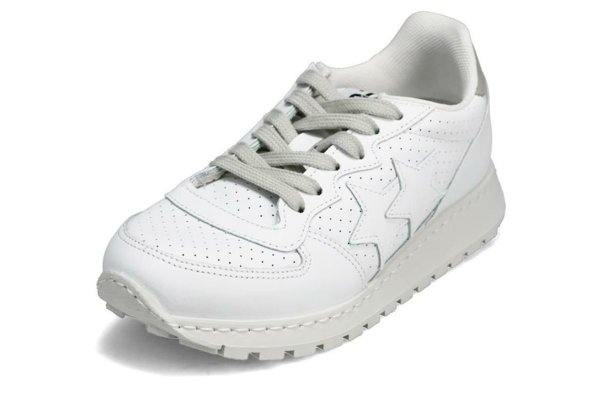 ツースター レディース レザースニーカー ホワイト イタリア製 2STAR 2s206w