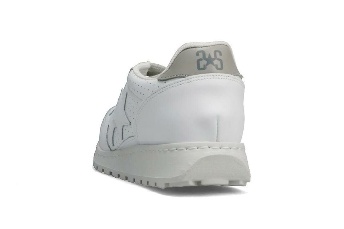 ツースター レディース レザースニーカー ホワイト イタリア製 2STAR 2s206w