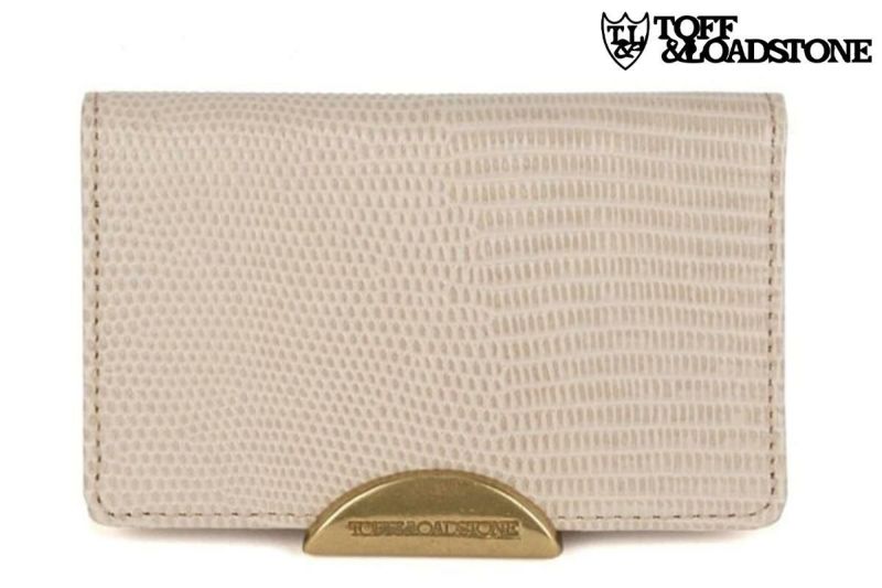 トフ＆ロードストーン 名刺入れ ビジネスカードケース 国産(日本製) エクリュ　