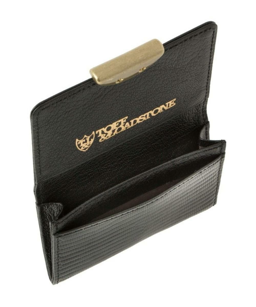 トフ＆ロードストーン 名刺入れ ビジネスカードケース 国産(日本製) ブラック　4