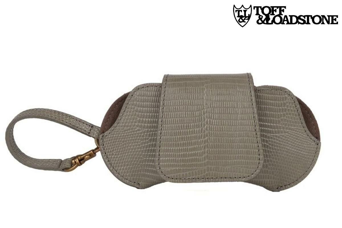 トフ＆ロードストーン アイウェアケース with ストラップ 国産(日本製) グレージュ　