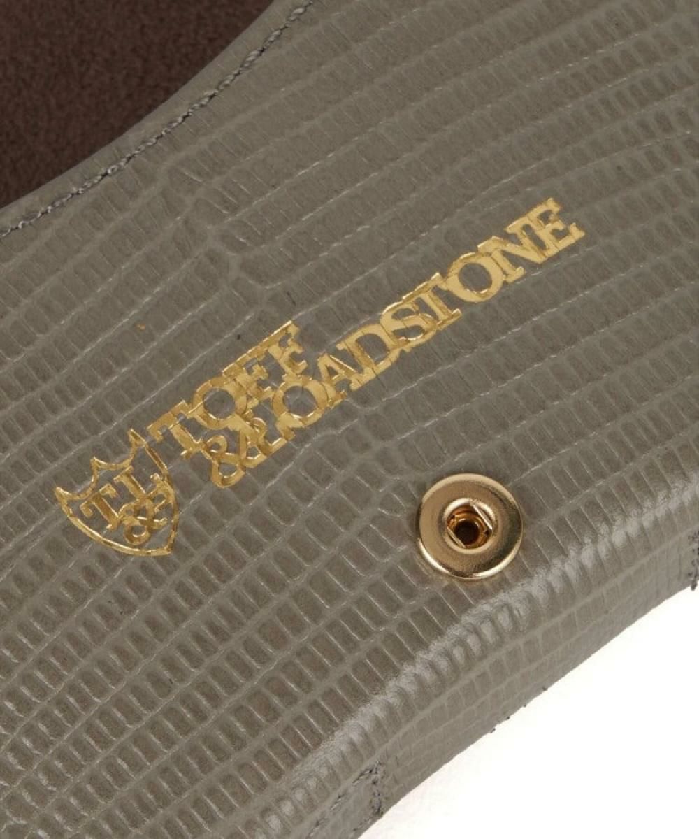 トフ＆ロードストーン アイウェアケース with ストラップ 国産(日本製) グレージュ　4