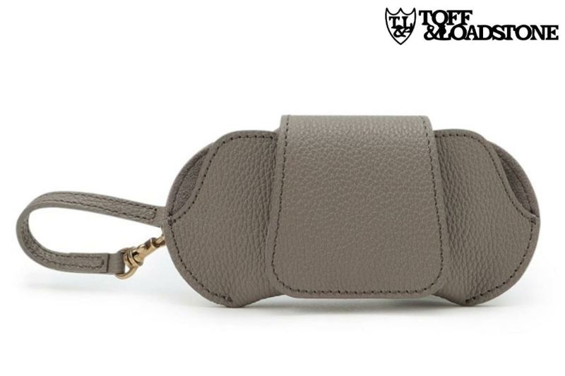 トフ＆ロードストーン アイウェアケース with ストラップ ライトシュリンク 国産　エトゥープ　