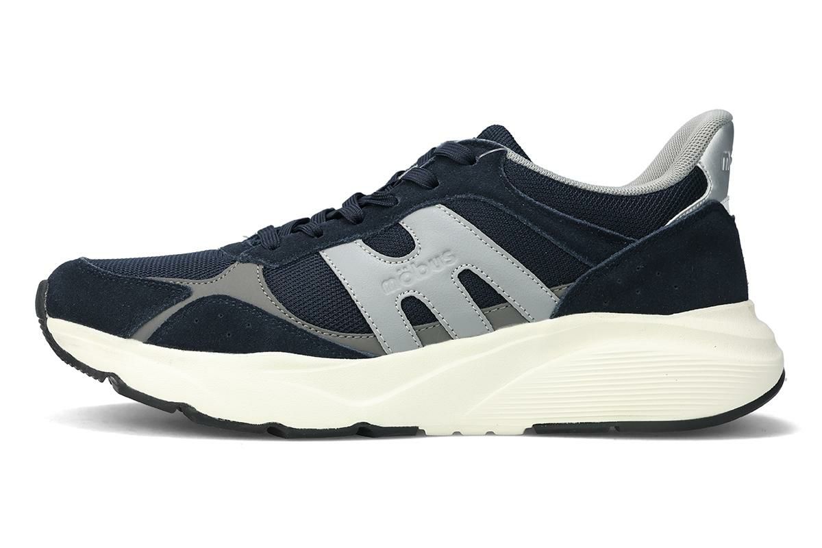 モーブス メンズ スニーカー シュルム ネイビー グレー 2