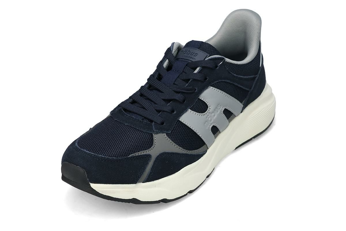 モーブス メンズ スニーカー シュルム ネイビー グレー 5