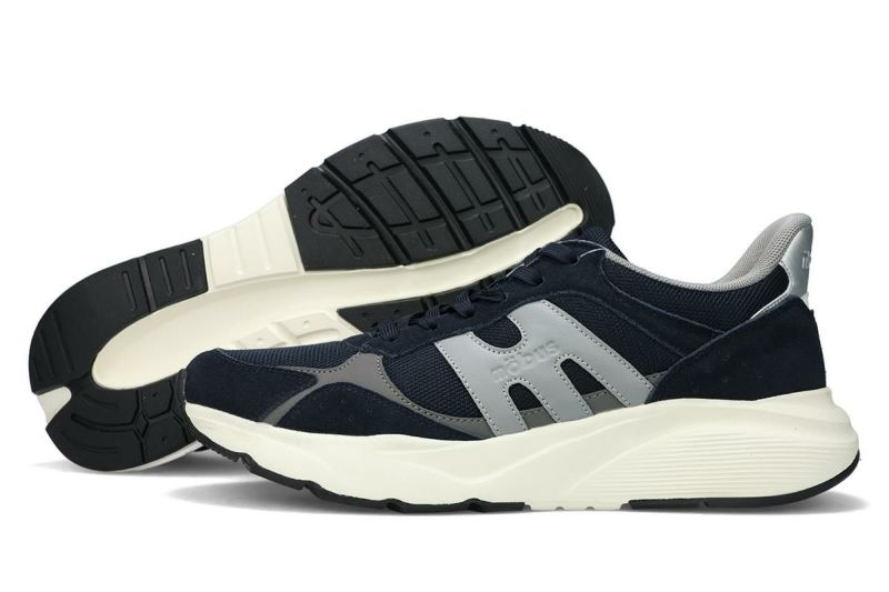 モーブス メンズ スニーカー シュルム ネイビー グレー 9