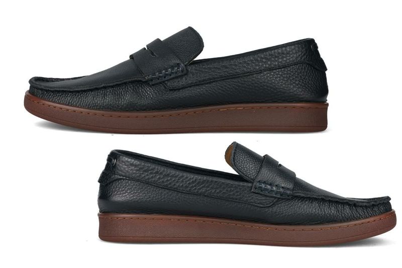 ラウディ メンズ カジュアルシューズ コインローファー ネイビー 2