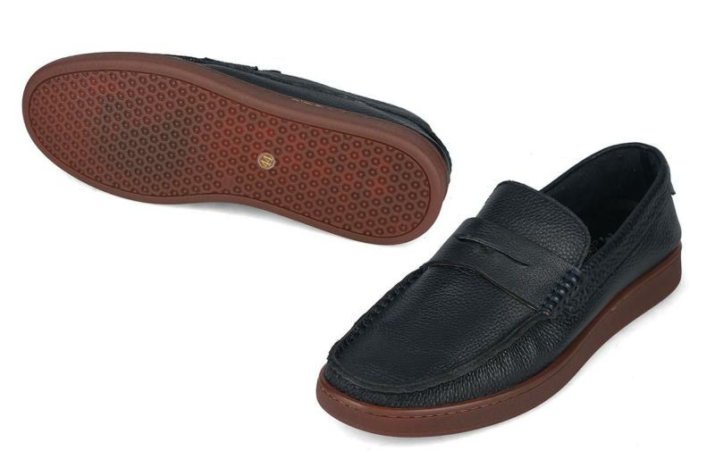 ラウディ メンズ カジュアルシューズ コインローファー ネイビー 3