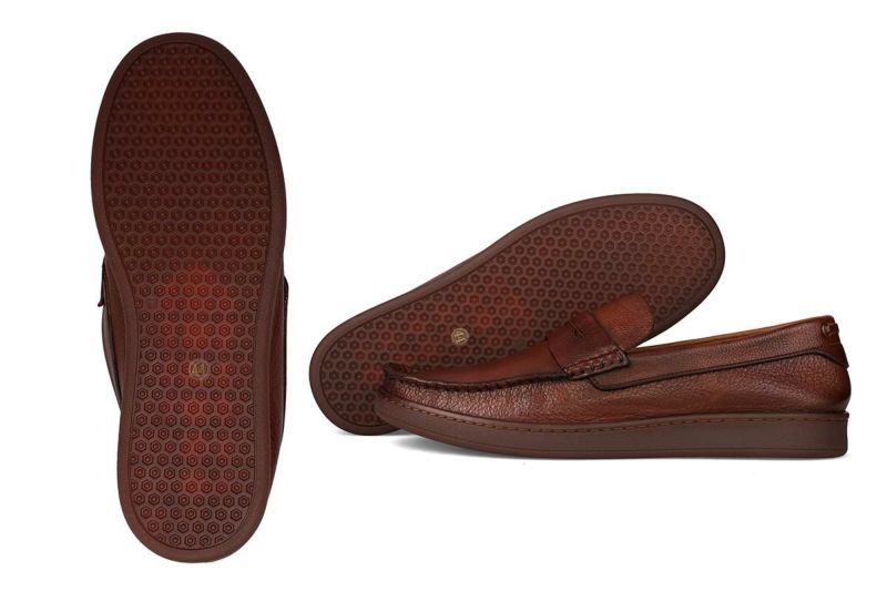 ラウディ メンズ カジュアルシューズ コインローファー ブラウン 5