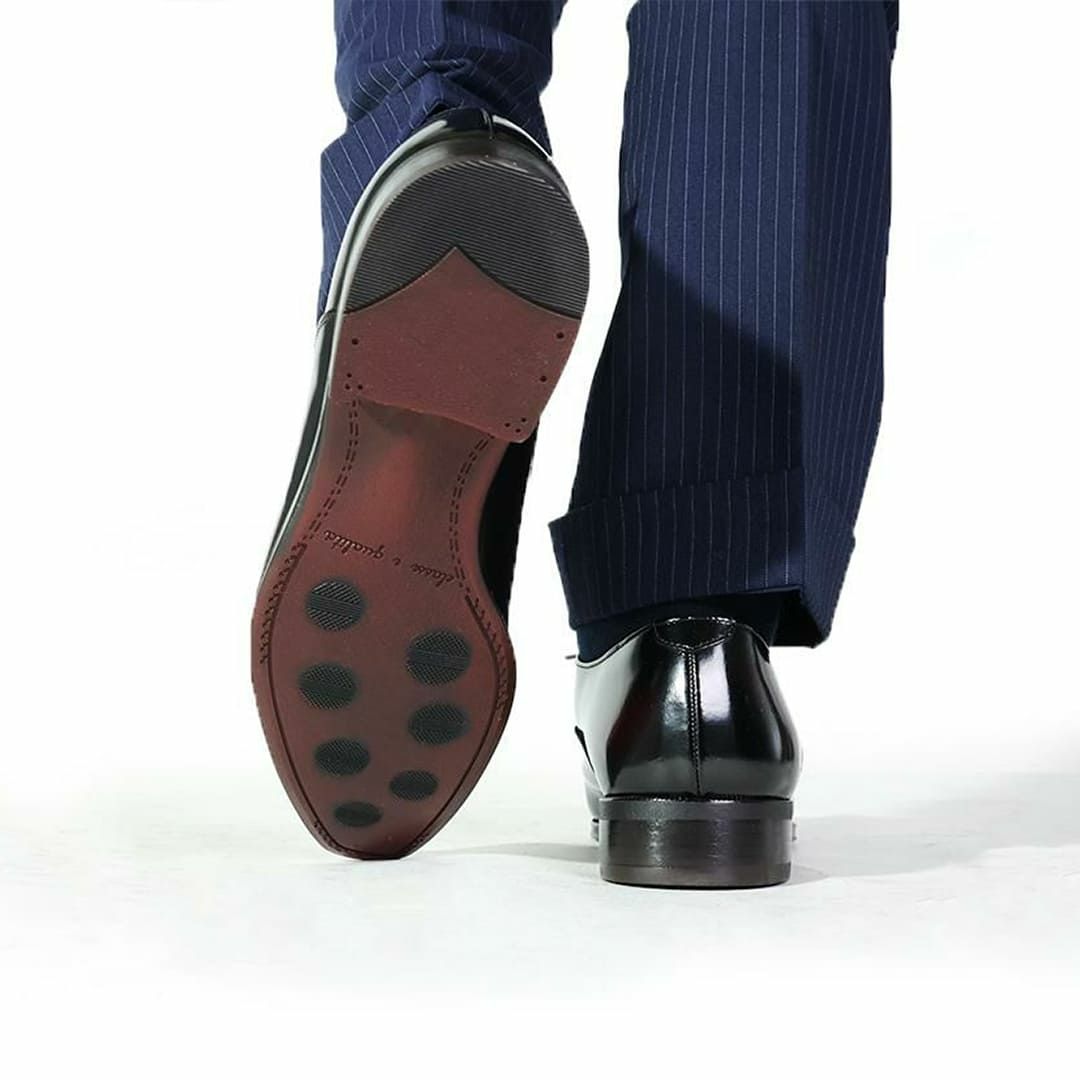 クインクラシコオリジナル 国産ビジネスシューズ 内羽根ストレートチップ 36001bk5