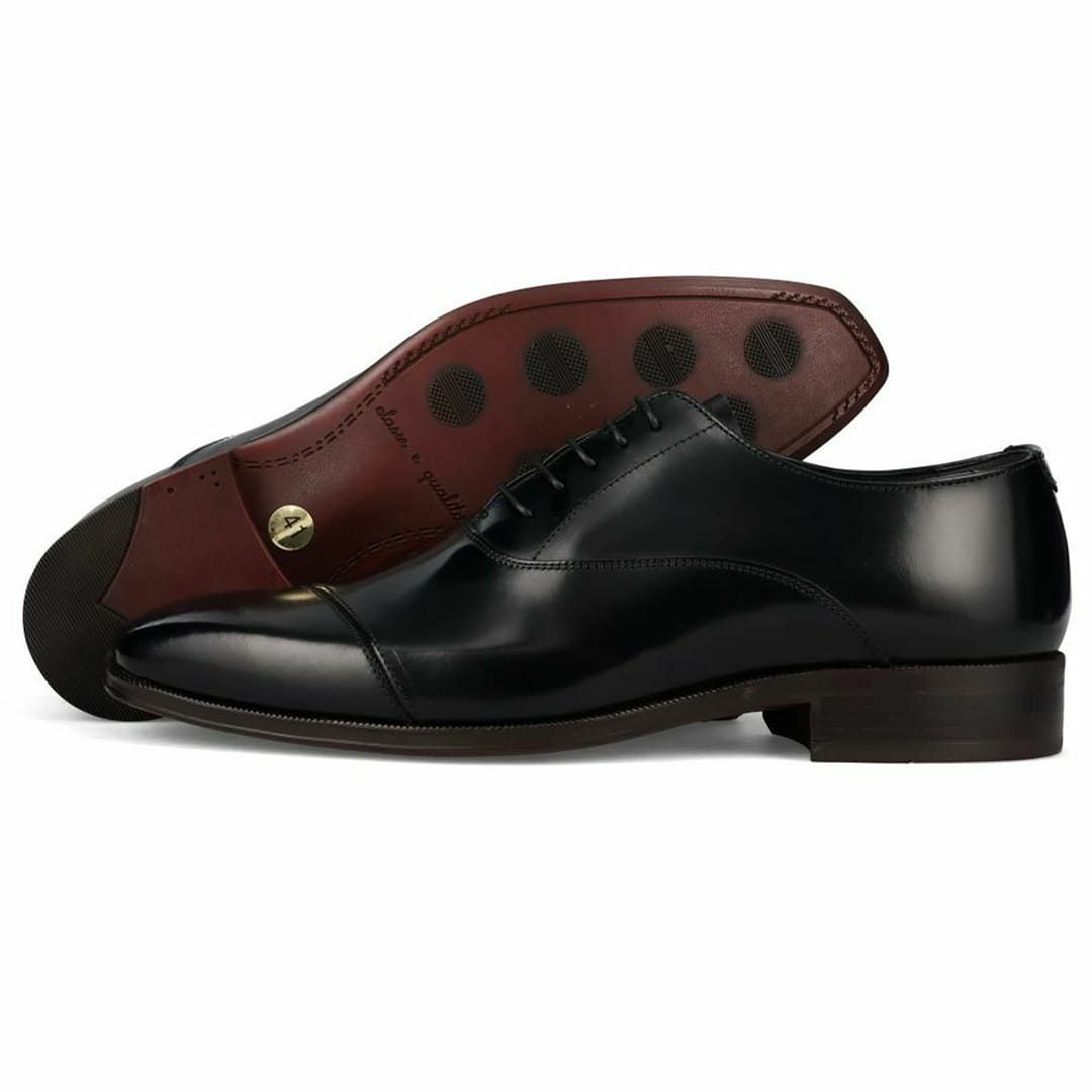 クインクラシコオリジナル 国産ビジネスシューズ 内羽根ストレートチップ 36001bk12