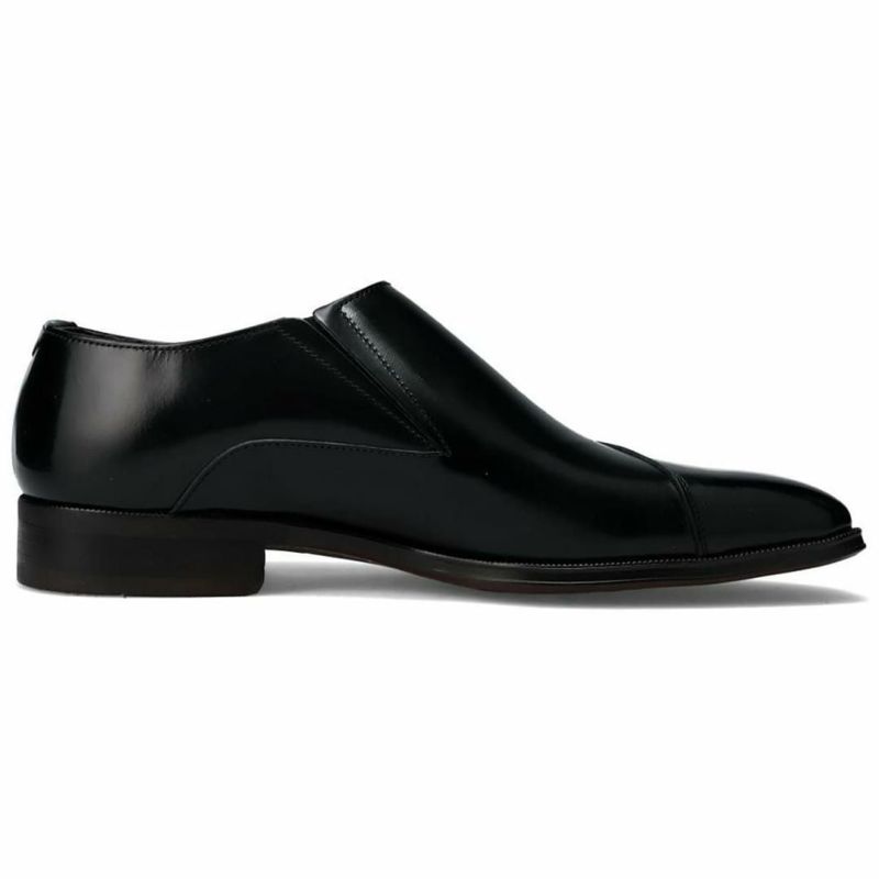 クインクラシコオリジナル 国産ビジネスシューズ サイドレース スリッポン 36002 bk 6