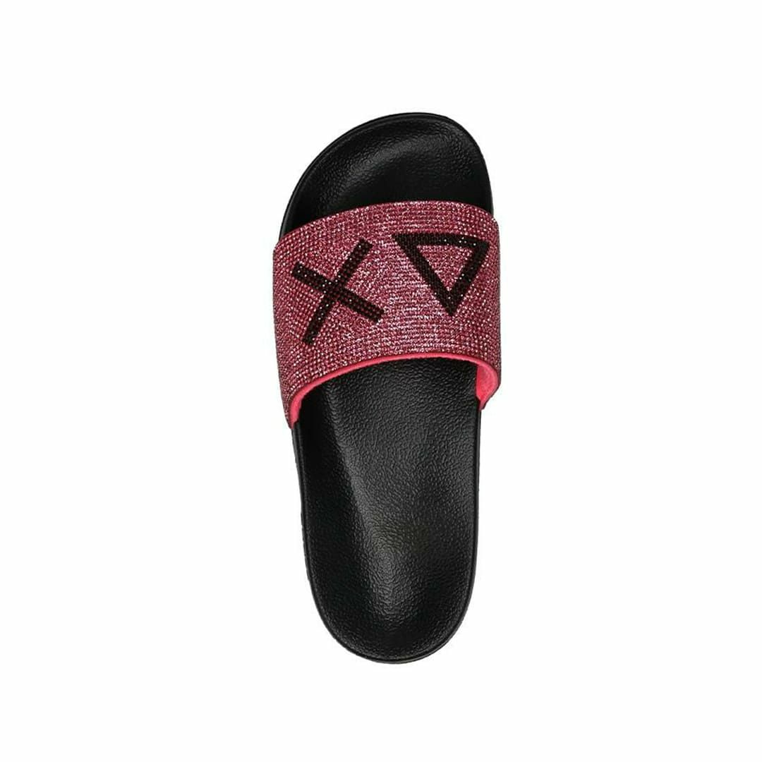 サンシックスティーエイト レディース スリッパロゴストラス SUN68 