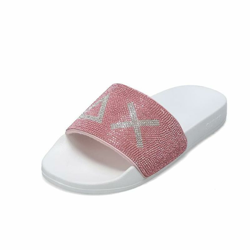 サンシックスティーエイト レディース スリッパロゴストラス SUN68 