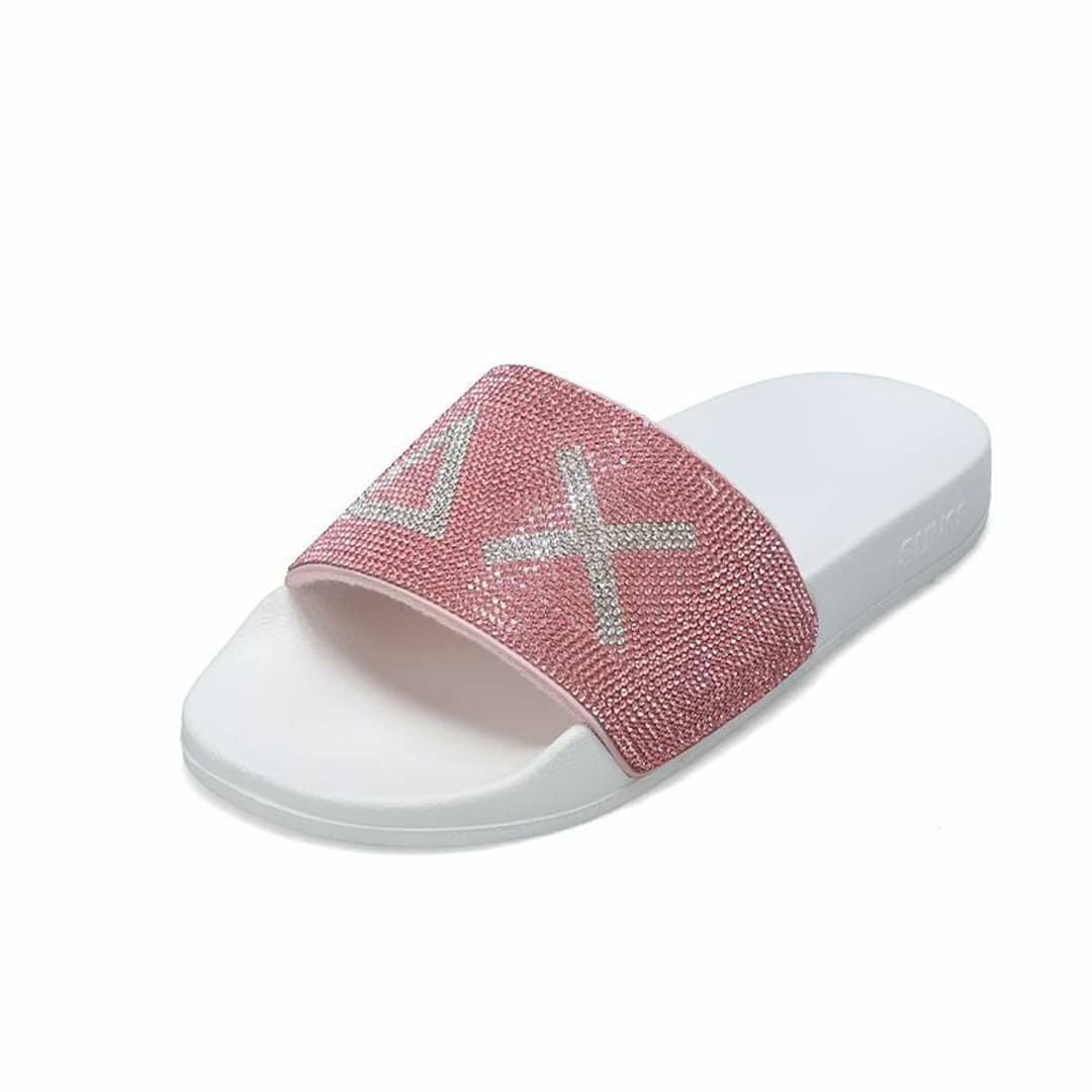 サンシックスティーエイト レディース スリッパロゴストラス SUN68 