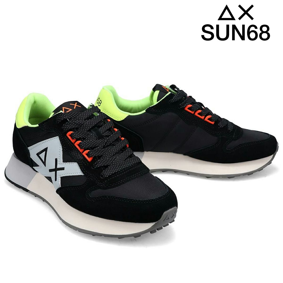サンシックスティーエイト メンズ スニーカー ジャキ2.0フルオ SUN68 