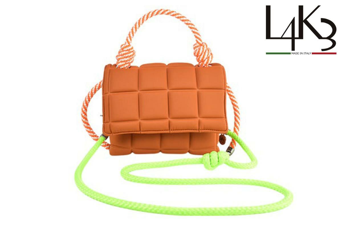  [レーク L4K3] バッグ ブリスティーナクキ ビッグスクエア フォックス イタリア製 