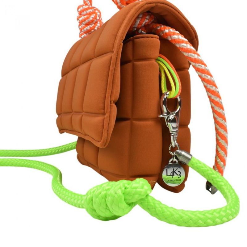  [レーク L4K3] バッグ ブリスティーナクキ ビッグスクエア フォックス イタリア製 