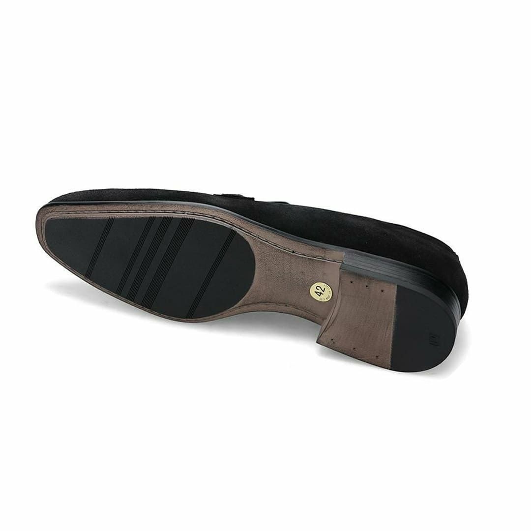  クインクラシコ メンズ ドレスシューズ ビットローファースエード 日本製