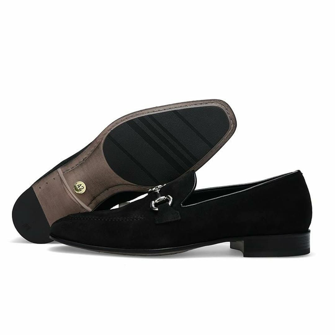  クインクラシコ メンズ ドレスシューズ ビットローファースエード 日本製