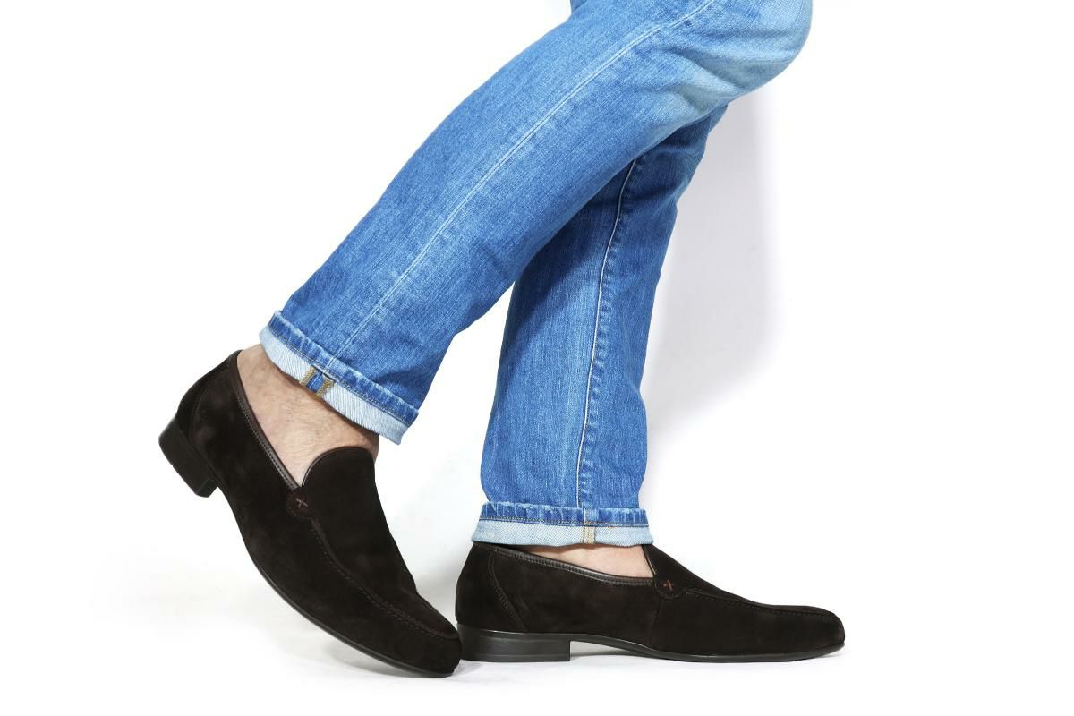 クインクラシコ メンズ ドレスシューズ コブラヴァンプローファー 日本製