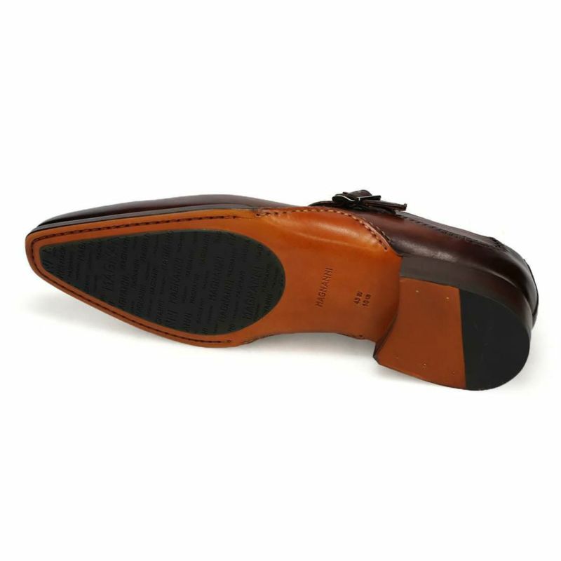 マグナーニ / MAGNANNI アークライン・シングルモンクストラップ タバコ/カオバ スペイン製 