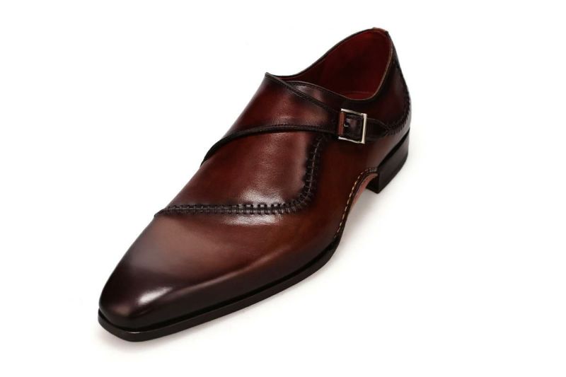 マグナーニ / MAGNANNI アークライン・シングルモンクストラップ タバコ/カオバ スペイン製 
