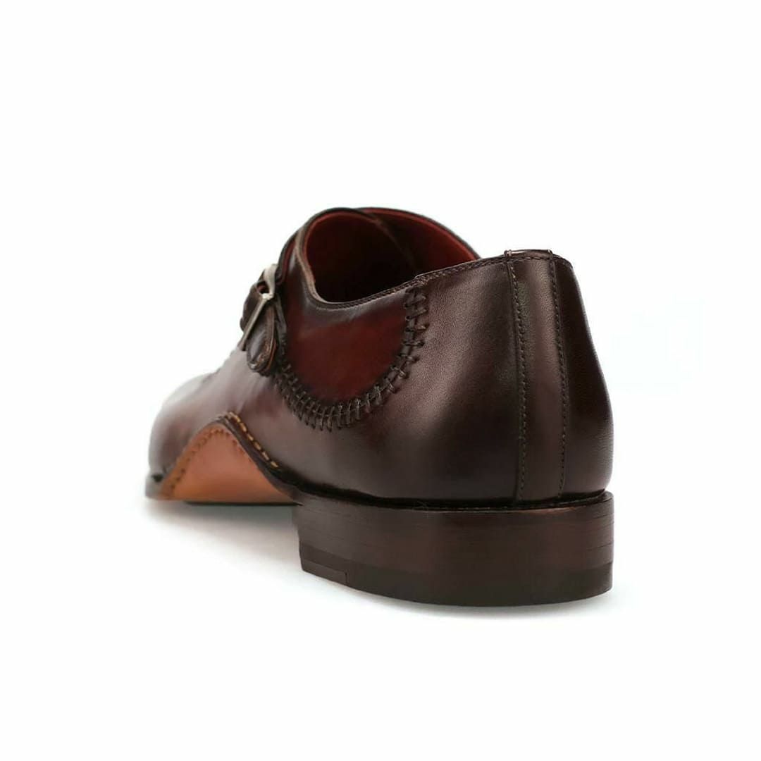 マグナーニ / MAGNANNI アークライン・シングルモンクストラップ タバコ/カオバ スペイン製 