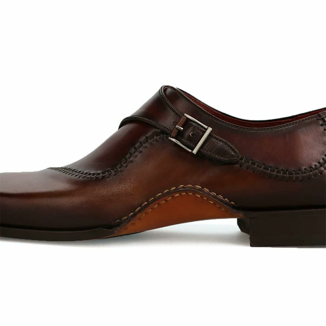 マグナーニ / MAGNANNI アークライン・シングルモンクストラップ タバコ/カオバ スペイン製 