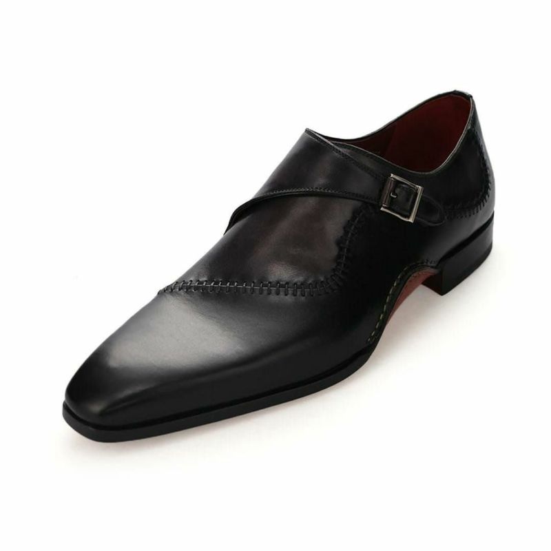 マグナーニ / MAGNANNI アークライン・シングルモンクストラップ ネロ/グリス スペイン製 5